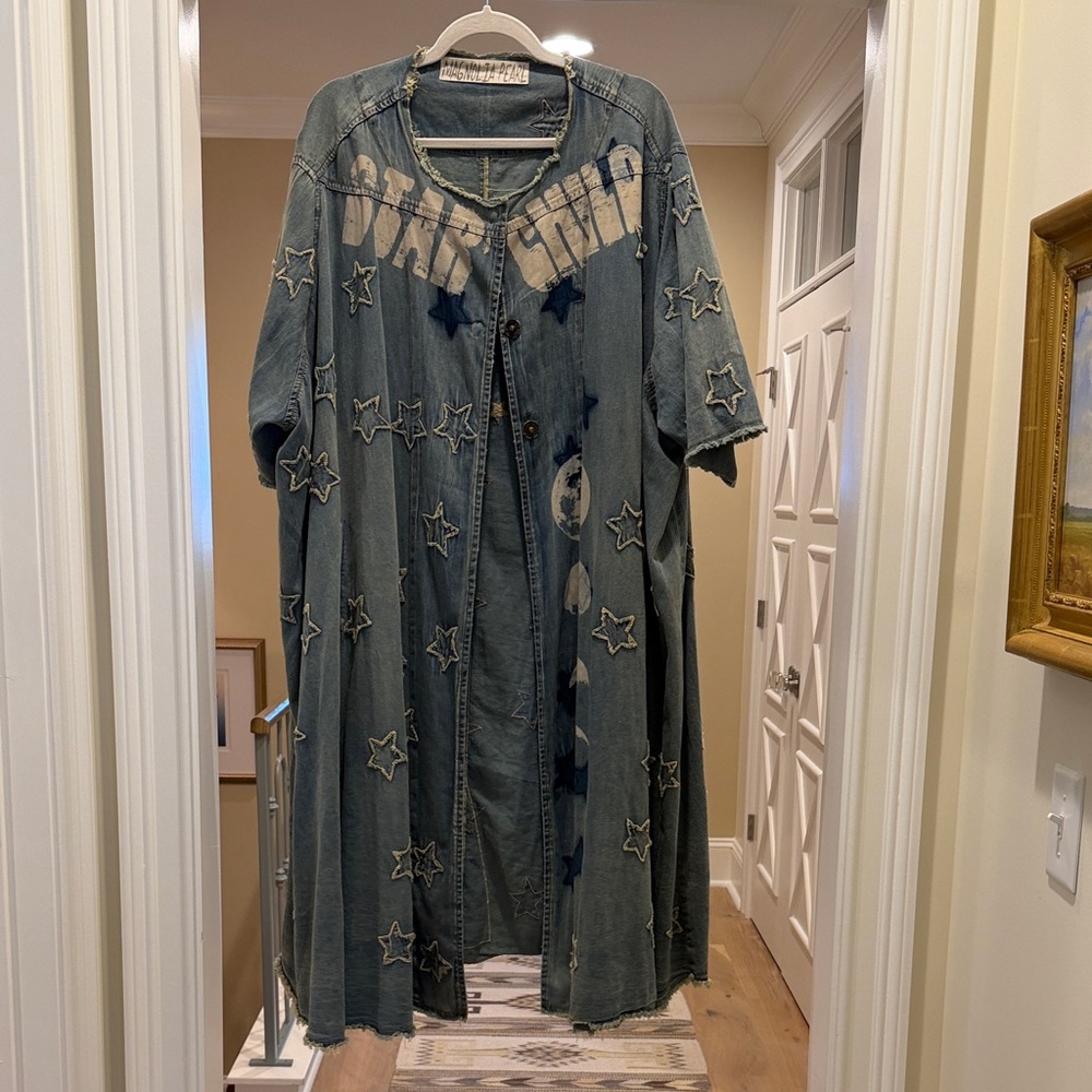 Magnolia Pearl Embellished Star Child Denim Star Duster(bw)